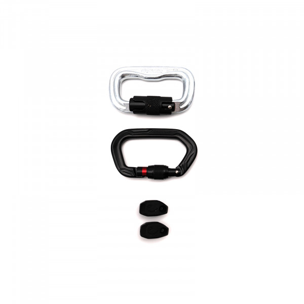 Stahl-Karabiner FORAS + Antitwist (unmontiert)